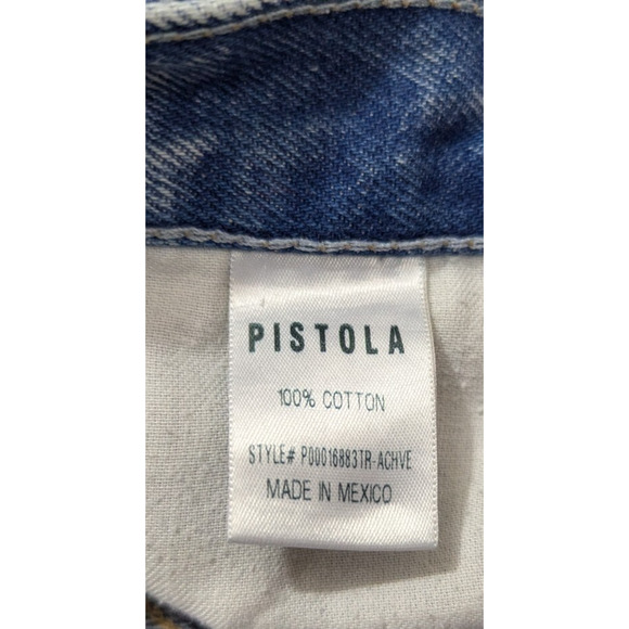 Pistola Light Blue Distressed Flare Jeans - Picture 9 of 10